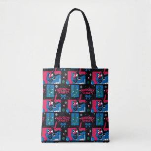 Batman Catwoman Naughty Or Nice Pattern Tote Bag