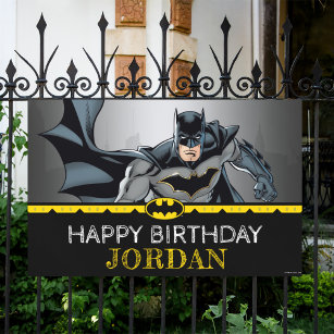 Batman   Chalkboard Happy Birthday Banner
