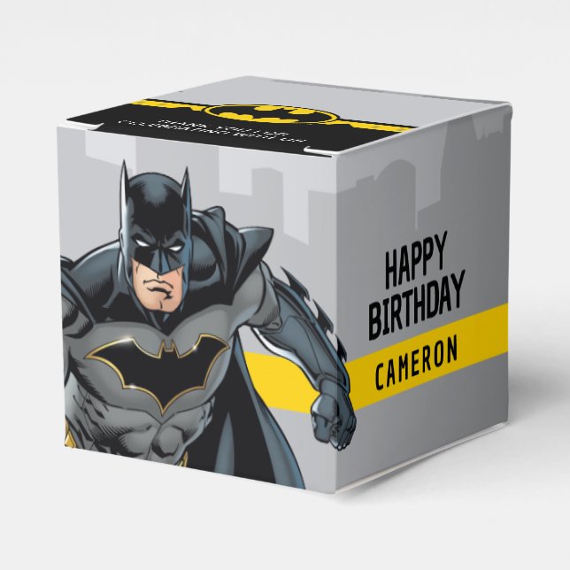 Batman | Chalkboard Happy Birthday Favour Box (Front Side)