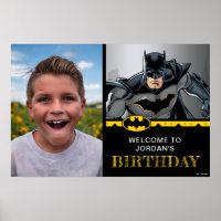 Batman | Chalkboard Happy Birthday Welcome Photo