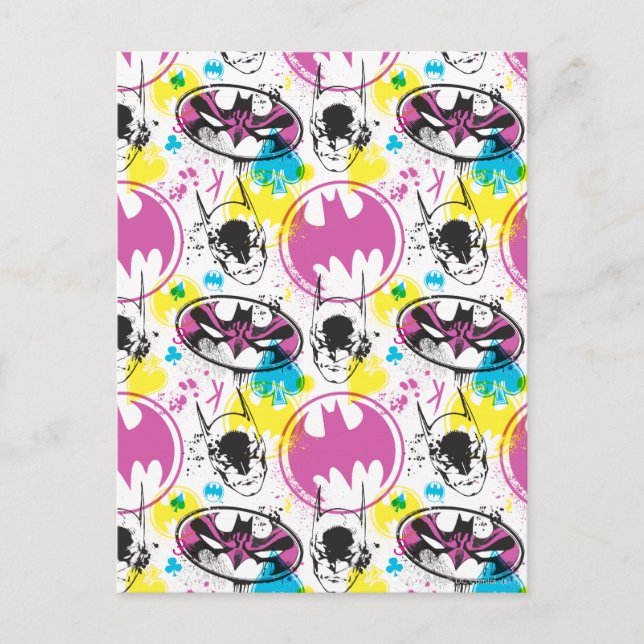 Batman Colour Code Pattern 3 Postcard (Front)