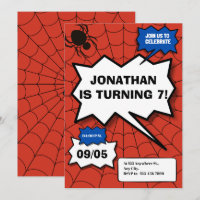 batman comic style kids birthday