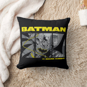 Batman Comic Tri-Panel Graphic Cushion