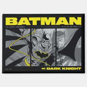 Batman Comic Tri-Panel Graphic Magnet