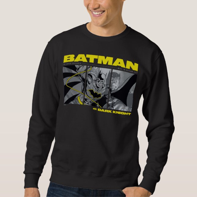 Batman Comic Tri-Panel Graphic Sweatshirt (Front)