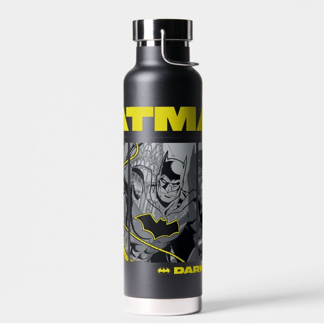 Batman Comic Tri-Panel Graphic Water Bottle (Left)