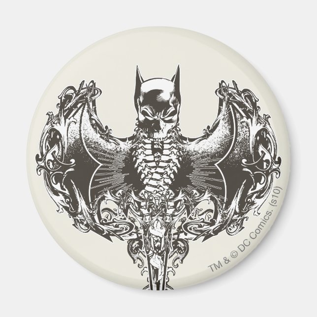 Batman Cowl and Skull Crest Magnet (Front)