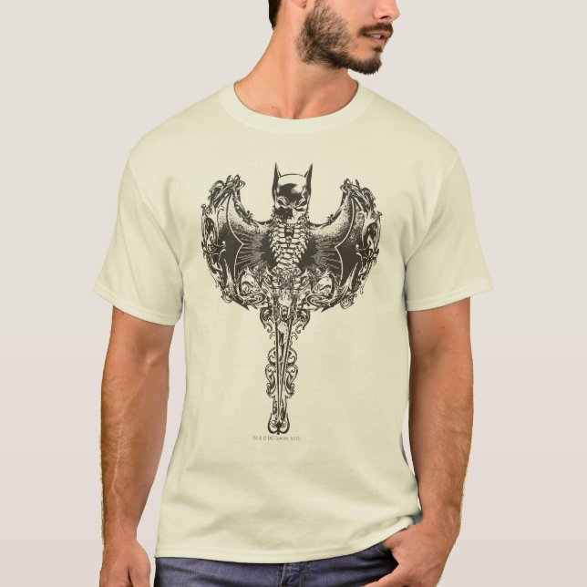 Batman Cowl and Skull Crest T-Shirt (Front)