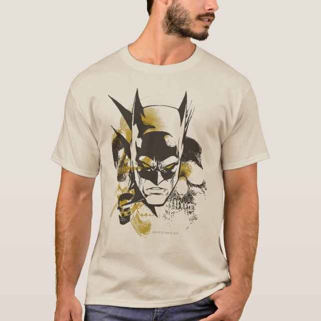Batman Cowl and Skulls T-Shirt (Front)
