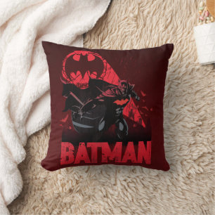 Batman Crimson Bat Signal Cushion