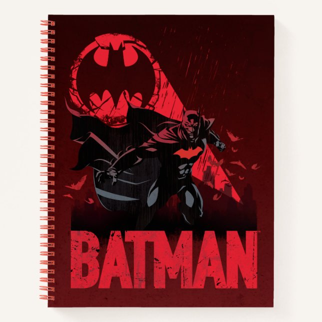 Batman Crimson Bat Signal Notebook (Front)