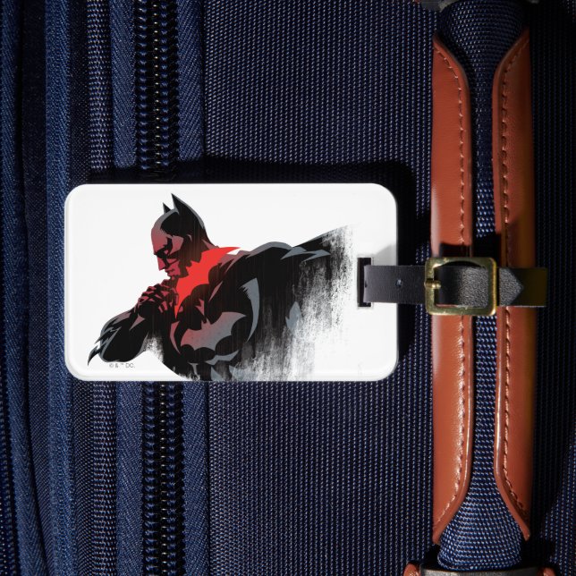 Batman Crimson Batarang Luggage Tag (Front Insitu 4)
