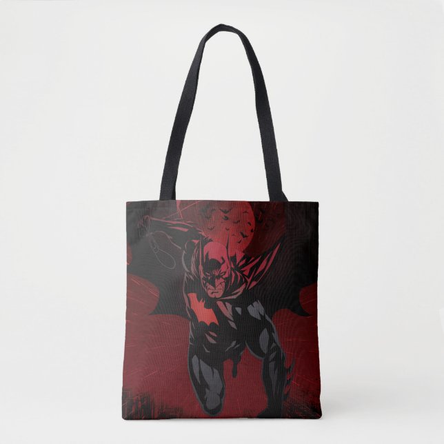 Batman Crimson Leap Tote Bag (Front)