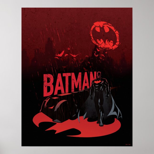 Batman Crimson Rain Poster (Front)