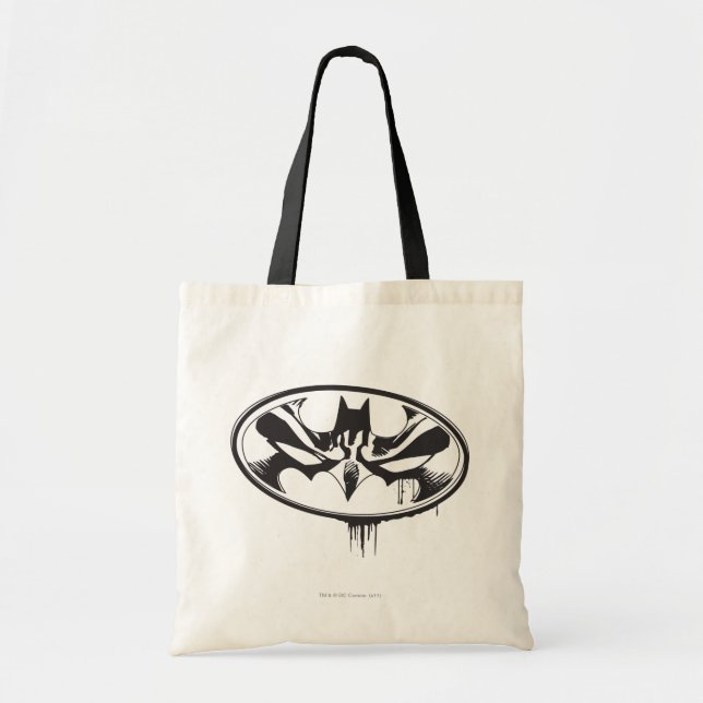 Batman Drip Logo Tote Bag (Front)