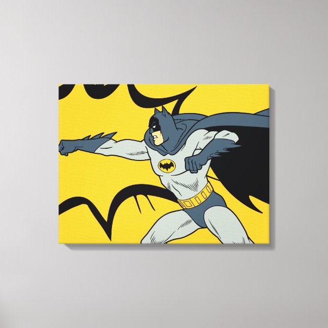 Batman Dynamic Punch Action Canvas Print (Front)