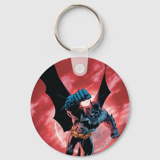 Batman Firey Sky Key Ring (Front)