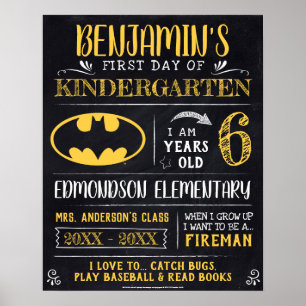 Batman   First or Last Day of School Poster