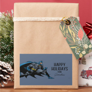 Batman Fists   Happy Holidays Rectangular Sticker