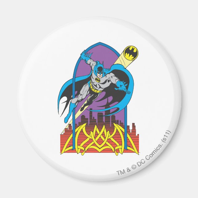 Batman Flies Thru the Night Magnet (Front)