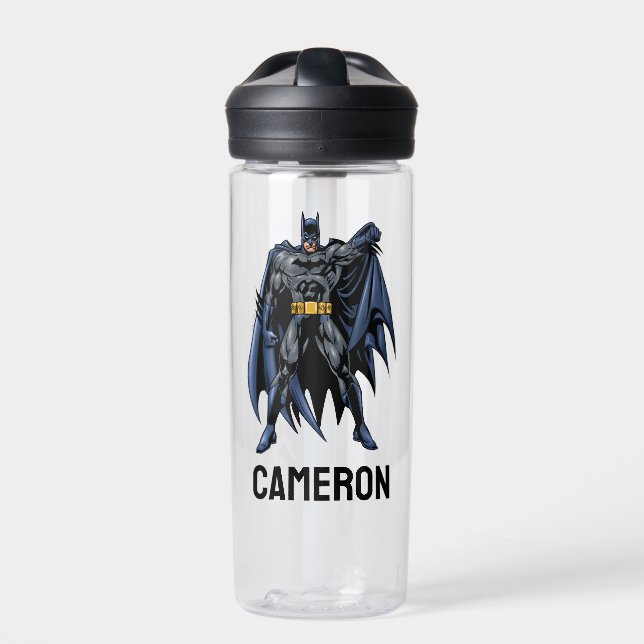 Batman Full-Colour Front | Add Your Name Water Bottle (Front)