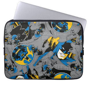 Batman Full Throttle Toss Pattern Laptop Sleeve