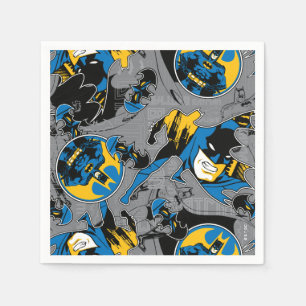 Batman Full Throttle Toss Pattern Napkin