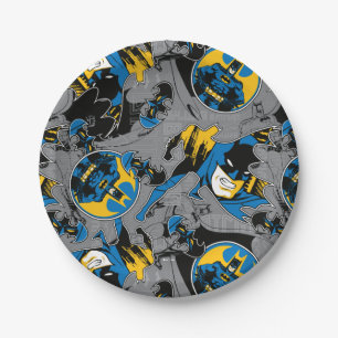 Batman Full Throttle Toss Pattern Paper Plate