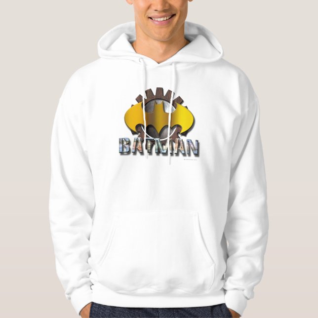 Batman | Gear Background Logo Hoodie (Front)