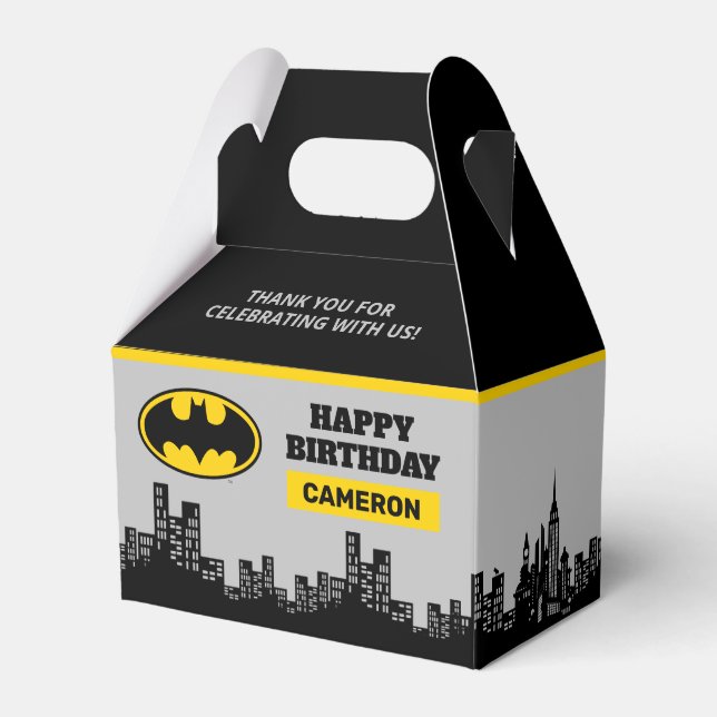 Batman - Gotham City Happy Birthday Favour Box (Front Side)