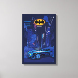 Batman Gotham City Night Patrol Canvas Print