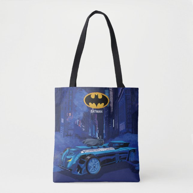 Batman Gotham City Night Patrol Tote Bag (Front)