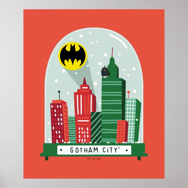 Batman Gotham City™ Snow Globe Graphic Poster (Front)