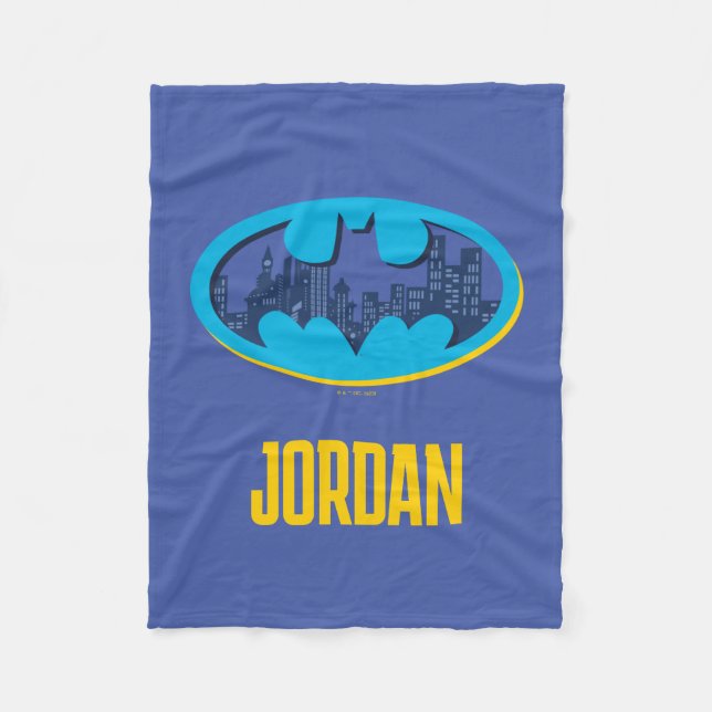 Batman | Gotham City Symbol Fleece Blanket (Front)