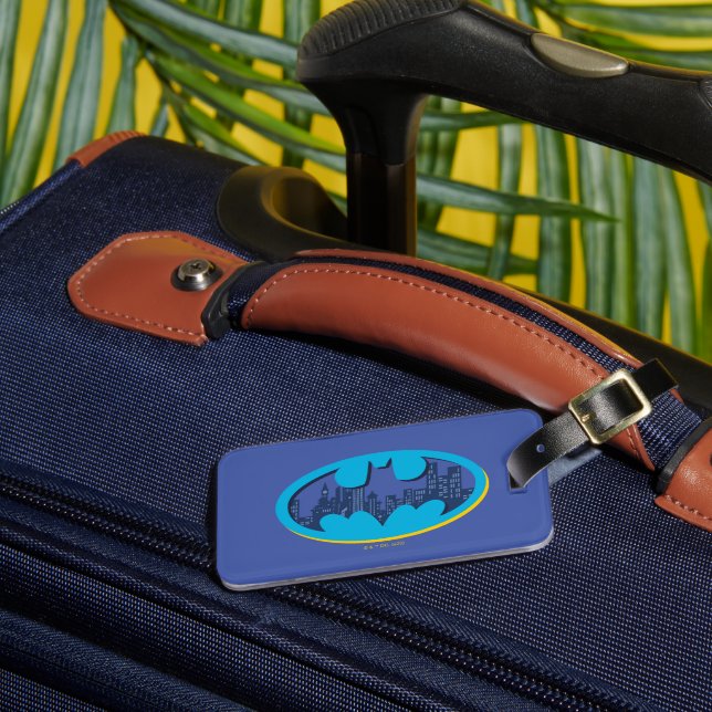 Batman | Gotham City Symbol Luggage Tag (Front Insitu 3)