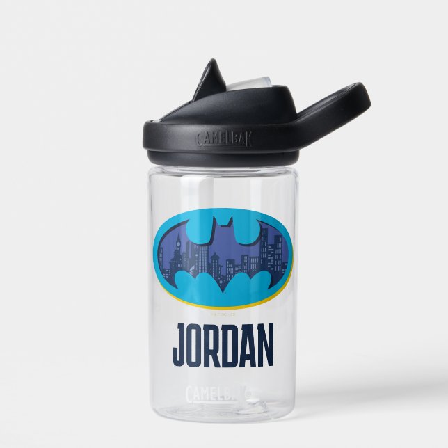 Batman | Gotham City Symbol Water Bottle (Left)