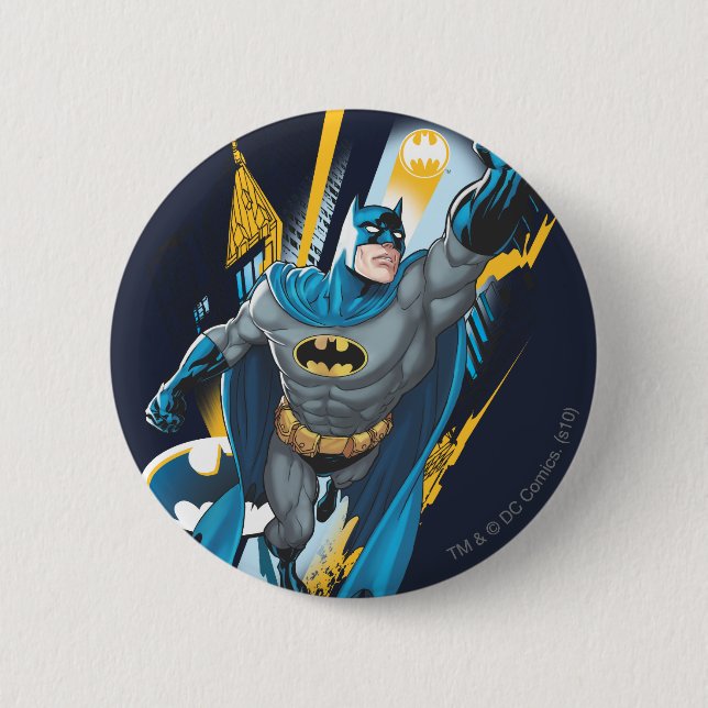 Batman Gotham Guardian 6 Cm Round Badge (Front)