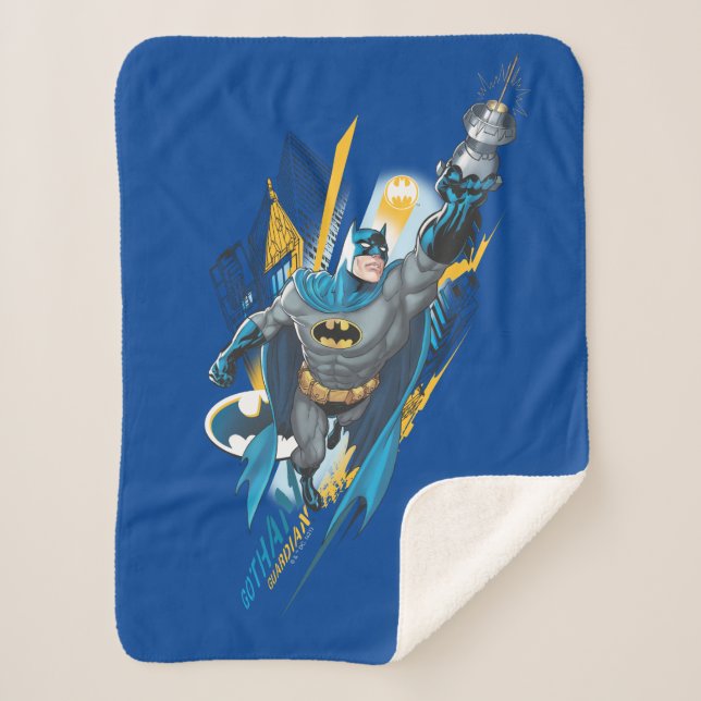 Batman Gotham Guardian Sherpa Blanket (Front)