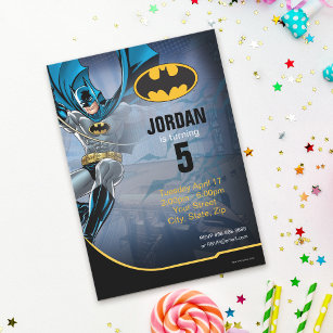 Batman   Happy Birthday Invitation