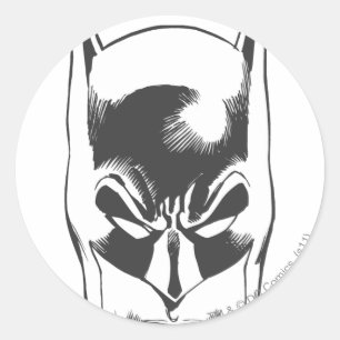 Batman Head Classic Round Sticker