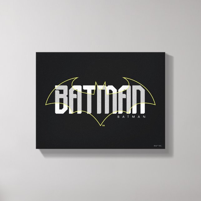 Batman Hi-Tech Name Graphic Canvas Print (Front)