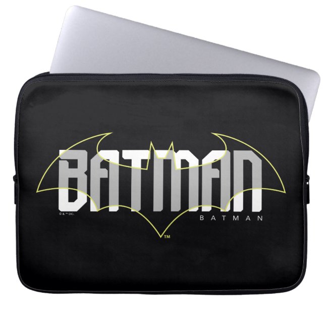 Batman Hi-Tech Name Graphic Laptop Sleeve (Front)