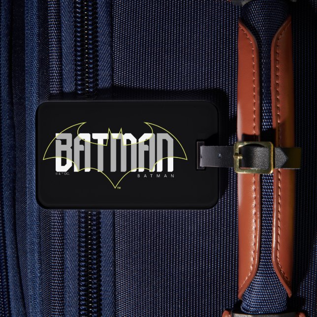 Batman Hi-Tech Name Graphic Luggage Tag (Front Insitu 4)