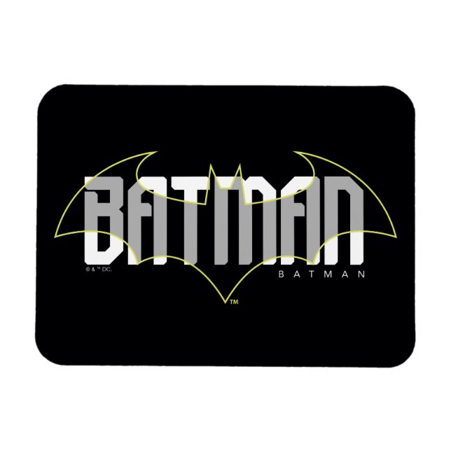 Batman Hi-Tech Name Graphic Magnet (Horizontal)