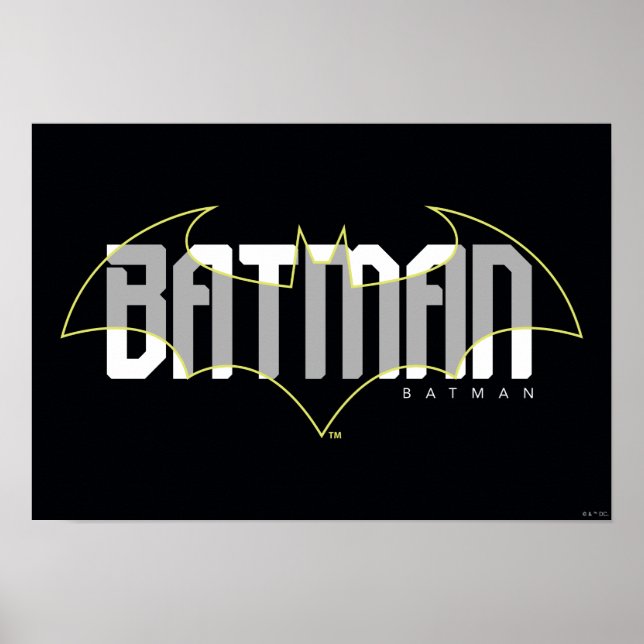 Batman Hi-Tech Name Graphic Poster (Front)