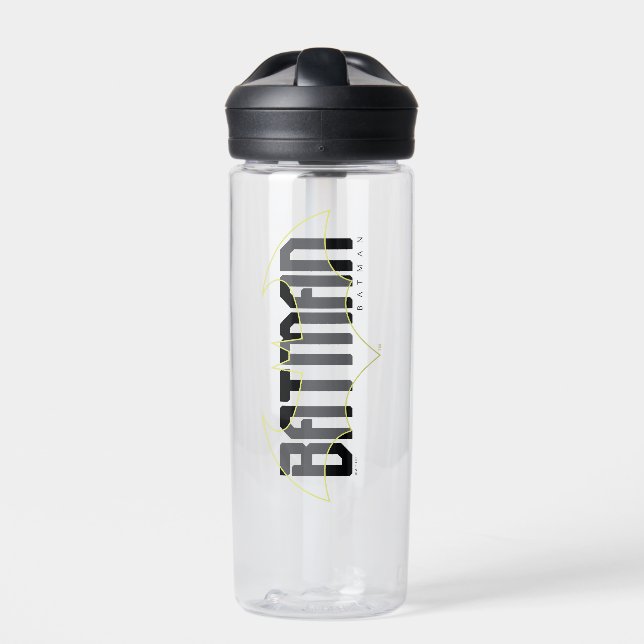 Batman Hi-Tech Name Graphic Water Bottle (Front)