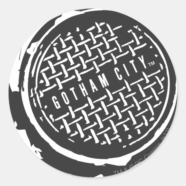 Batman Image 33 Classic Round Sticker (Front)