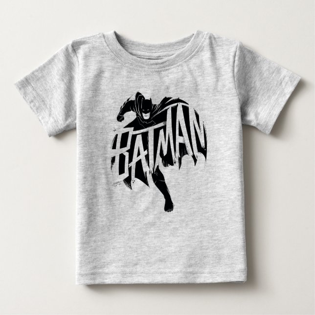 Batman Ink Brush Name Baby T-Shirt (Front)
