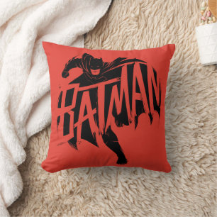 Batman Ink Brush Name Cushion