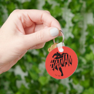 Batman Ink Brush Name Key Ring